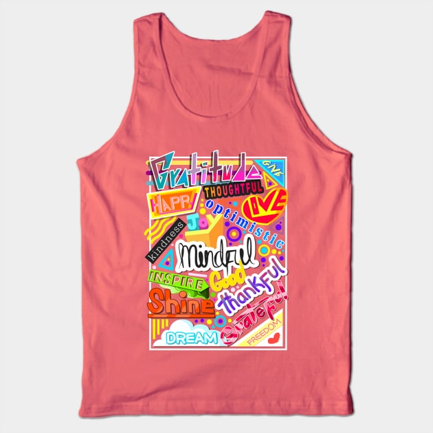 Positive Words Doodle Part 2 Tank Top by chachazart